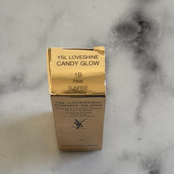 YSL Candy Glow Lip Balm 1B Pink Sunrise NIB $43 retail price - Picture 5 of 5